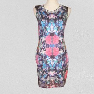 Almost Famous Butterfly Kaleidoscope Print Dress M